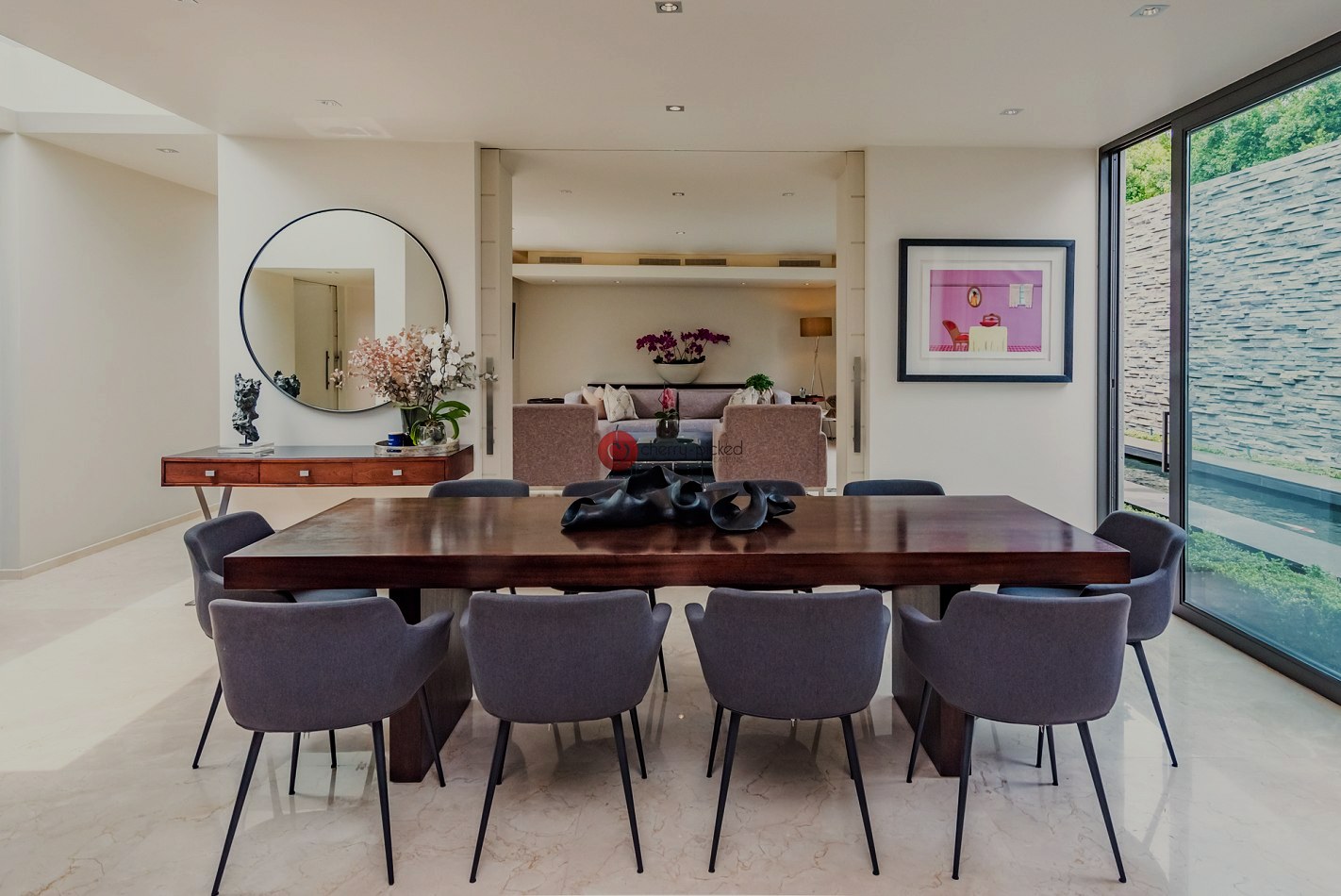 Living room from above