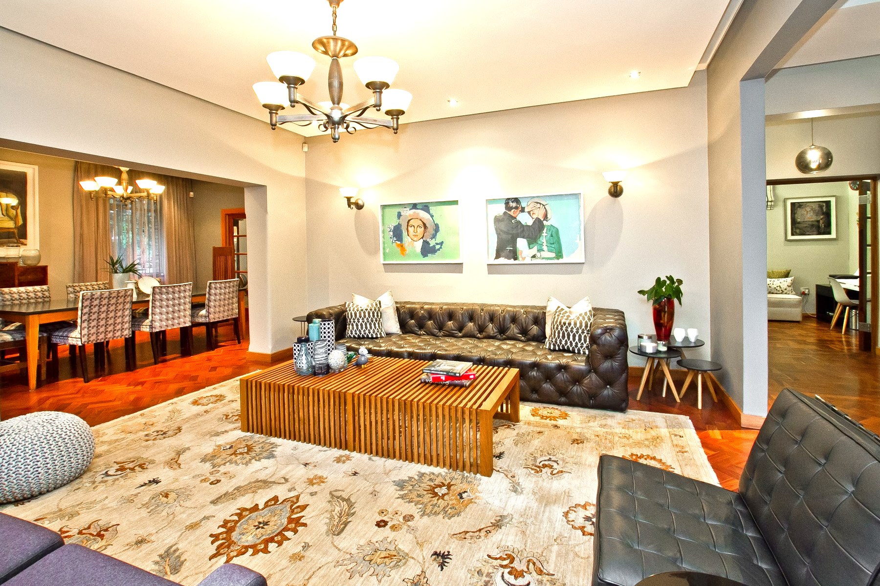 Warm living room